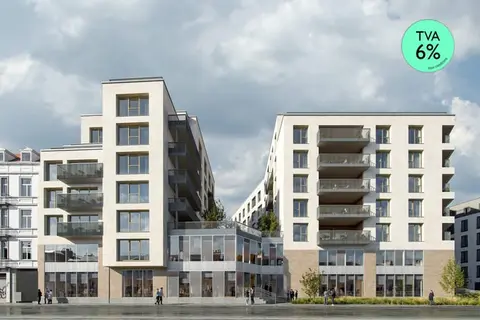 Dansaert district : new apartments, shared garden, 6% VAT !