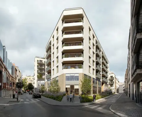 Dansaert district : new apartment, shared garden, 6% VAT !