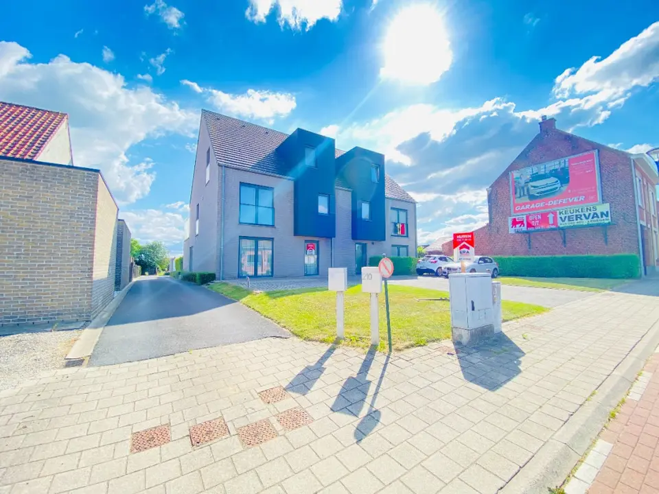 Zonnebeke - Appartement met 2 slaapkamers en tuin