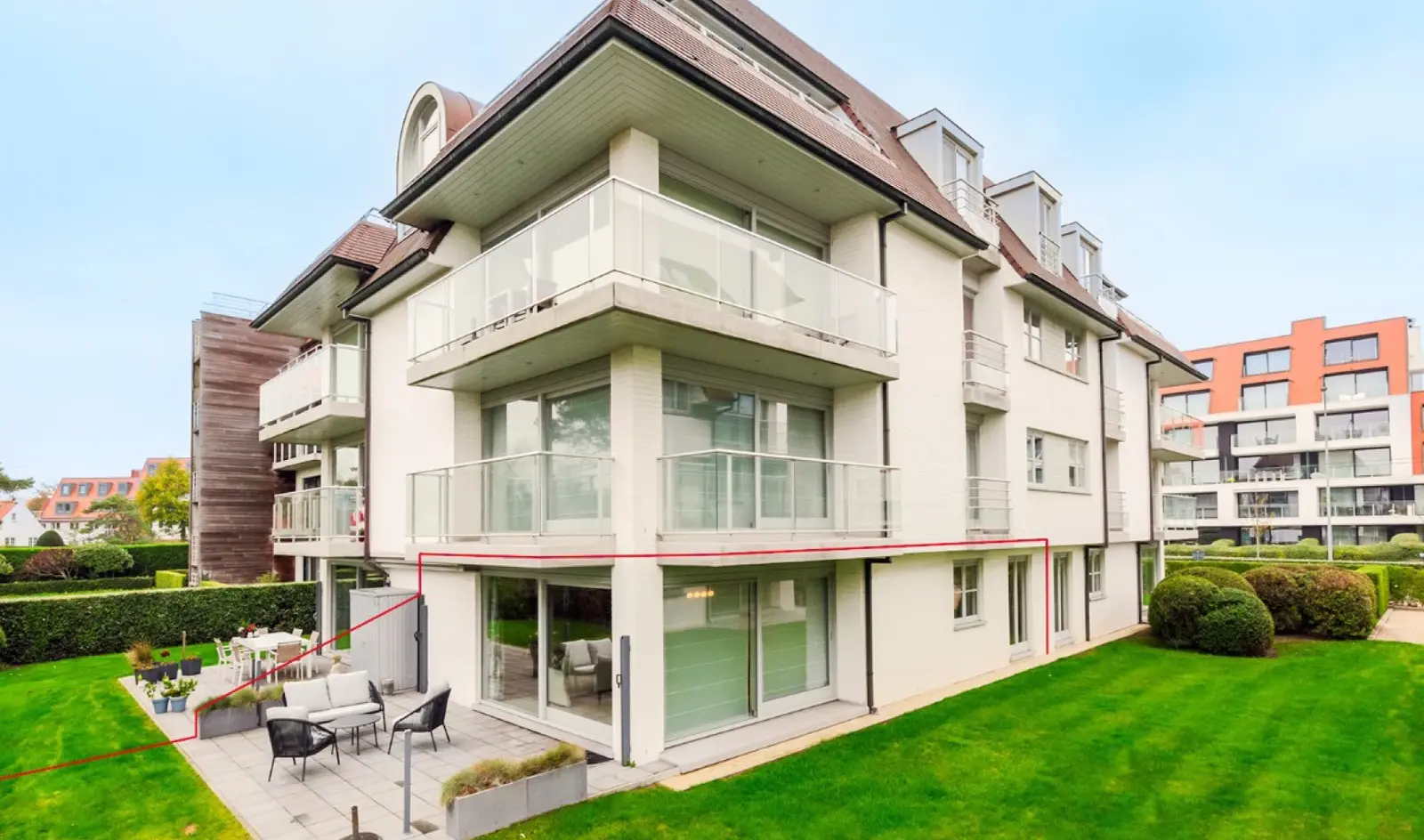 Gemeubeld hoekappartement met 2 slaapkamers te Nieuwpoort